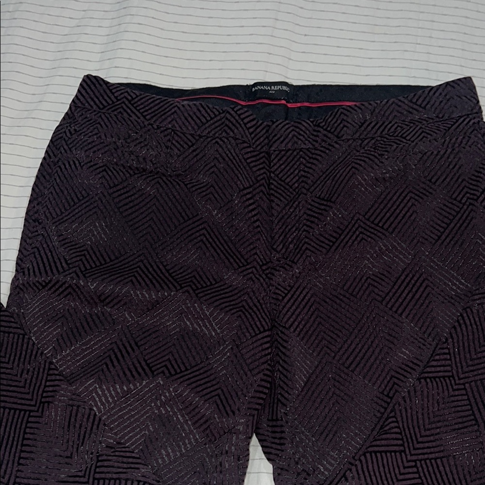 Banana Republic women Dark Patterned Dress Pants